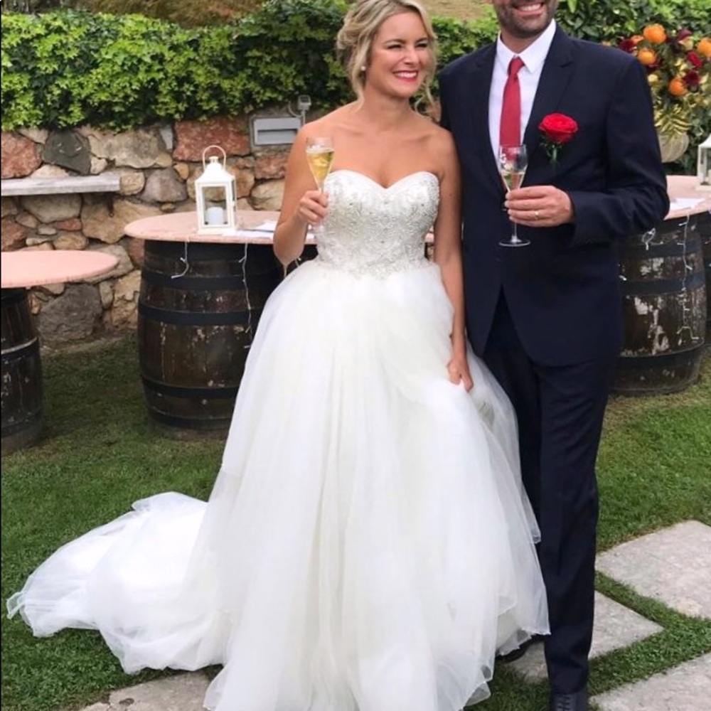 Princess Wedding Dress with pearls & Swarovski